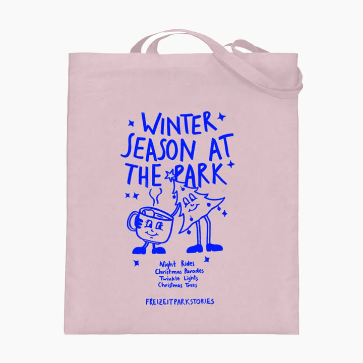 WINTER SEASON AT THE PARK jute bag