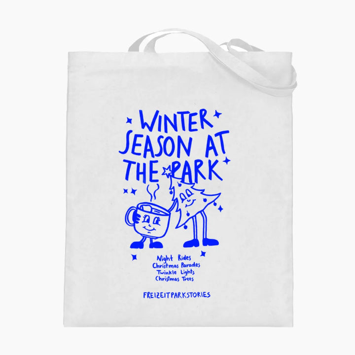 WINTER SEASON AT THE PARK jute bag