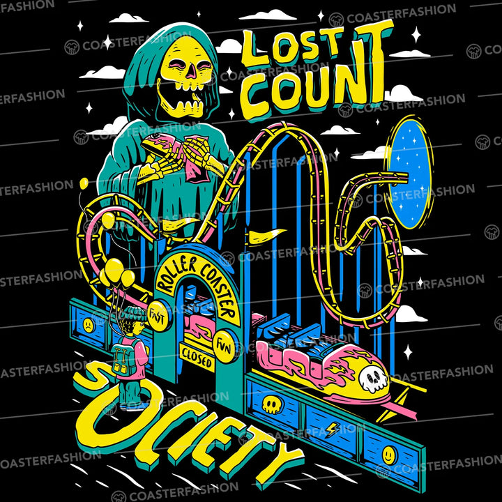 LOST COUNT SOCIETY Oversized T-Shirt