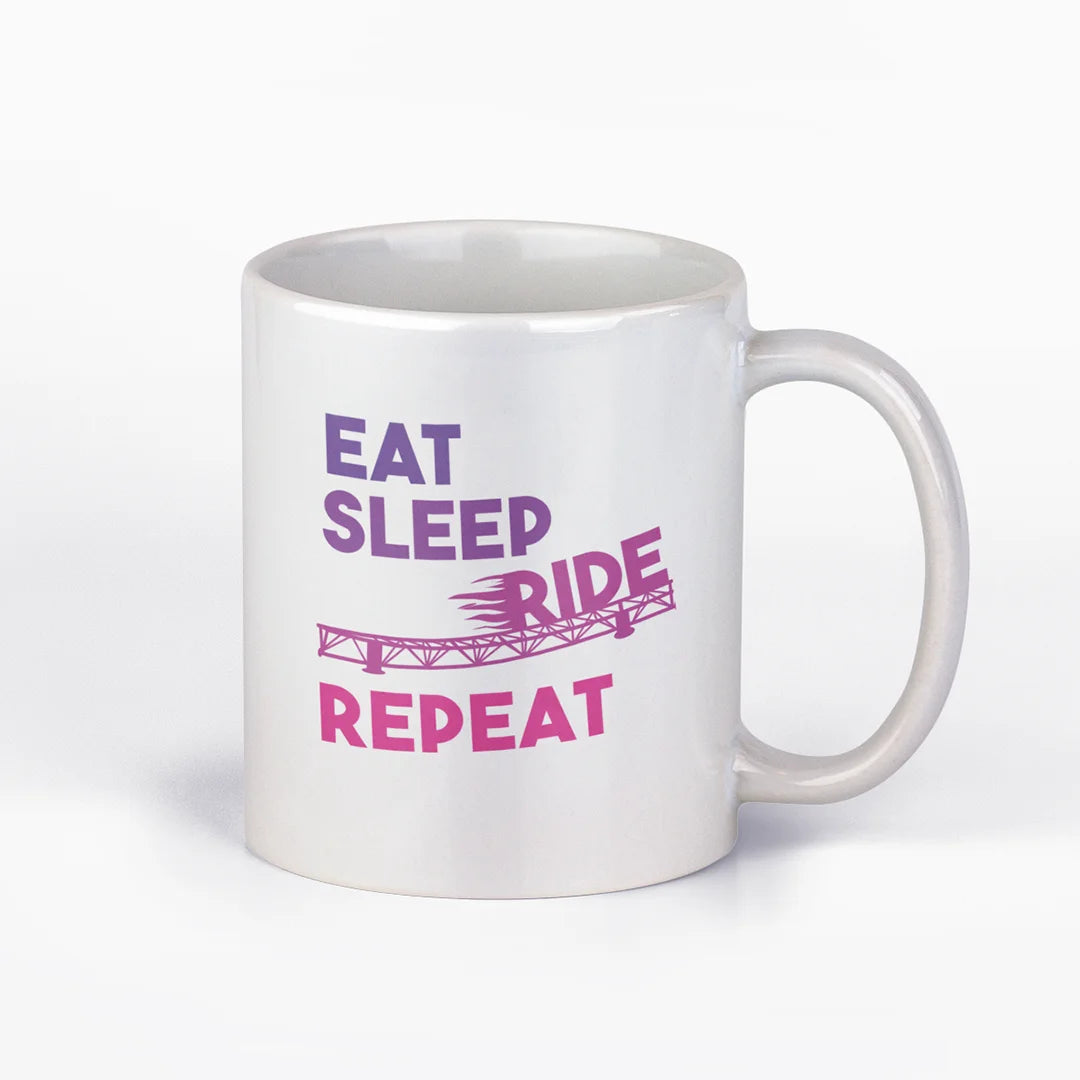 EAT SLEEP RIDE REPEAT mug