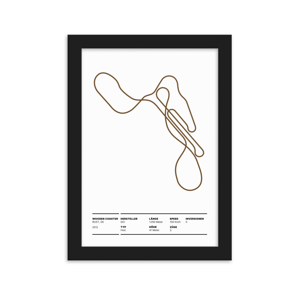 WOODEN COASTER RUST - Layout Poster