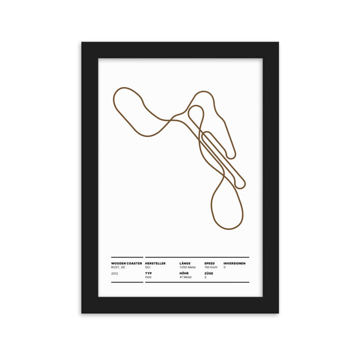 WOODEN COASTER RUST - Layout Poster