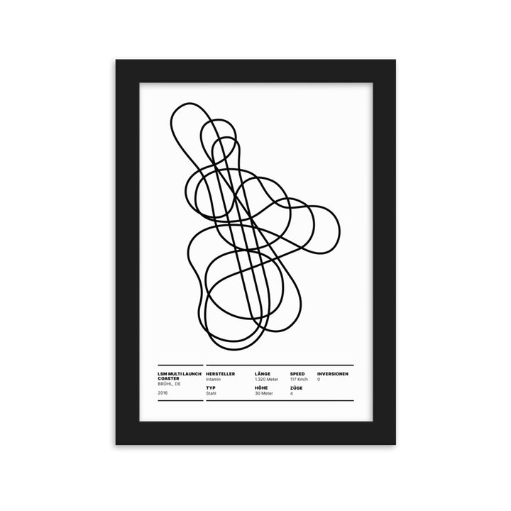 LAUNCH COASTER BRÜHL - layout poster