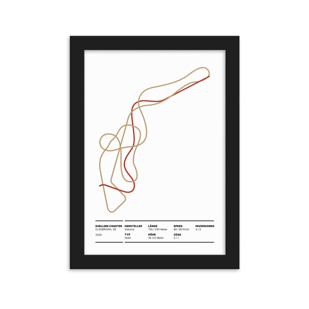 DUELLING COASTER CLEEBRONN - Layout Poster