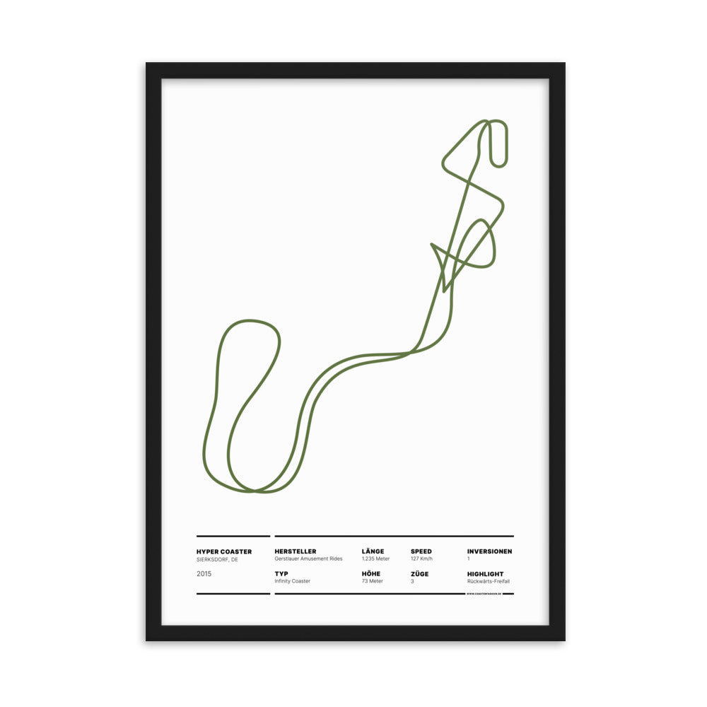 HYPER COASTER SIERKSDORF - layout poster