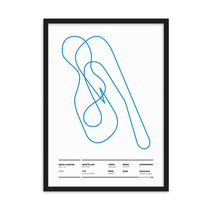MEGA COASTER RUST - Layout Poster