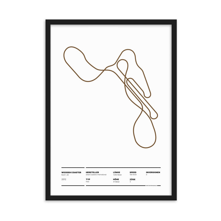 WOODEN COASTER RUST - Layout Poster