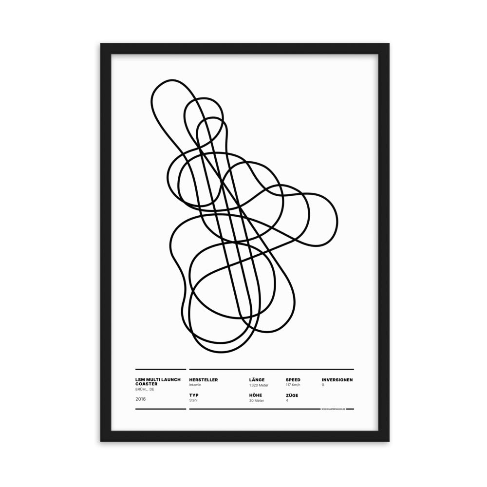 LAUNCH COASTER BRÜHL - layout poster