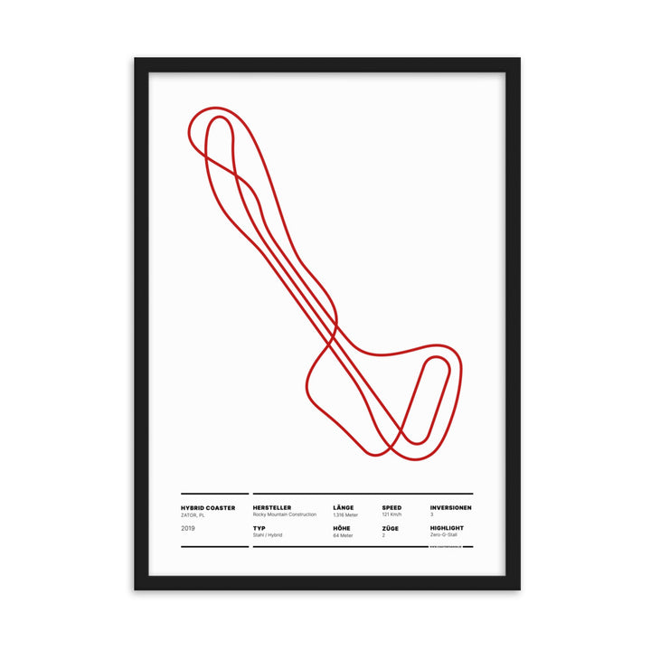 HYBRID COASTER ZATOR - Layout Poster