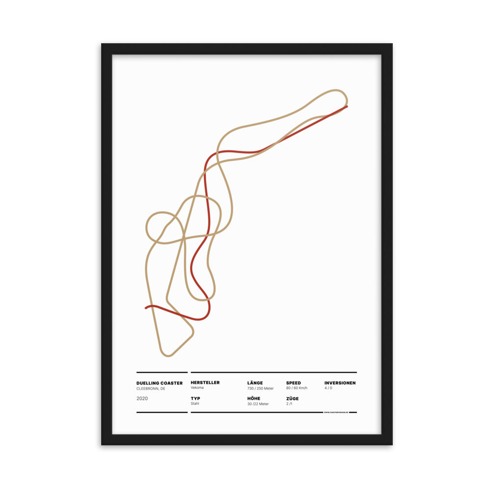 DUELLING COASTER CLEEBRONN - Layout Poster