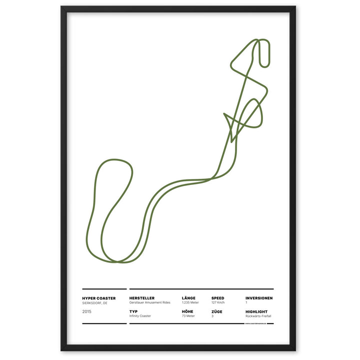 HYPER COASTER SIERKSDORF - layout poster