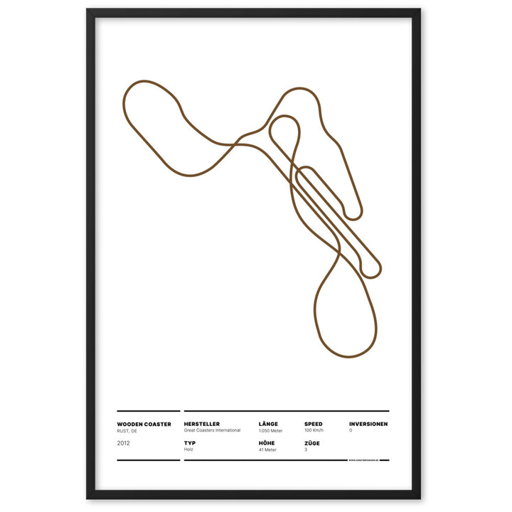 WOODEN COASTER RUST - Layout Poster