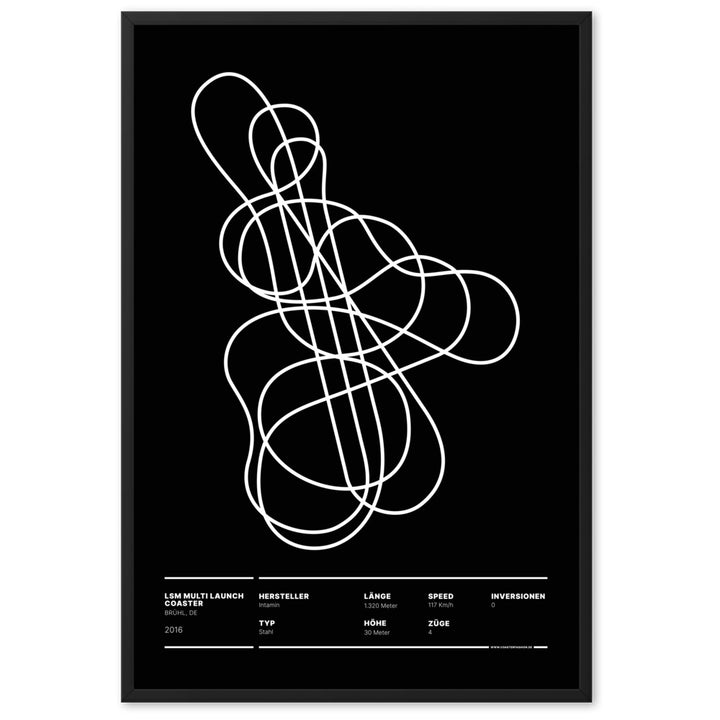 LAUNCH COASTER BRÜHL - layout poster