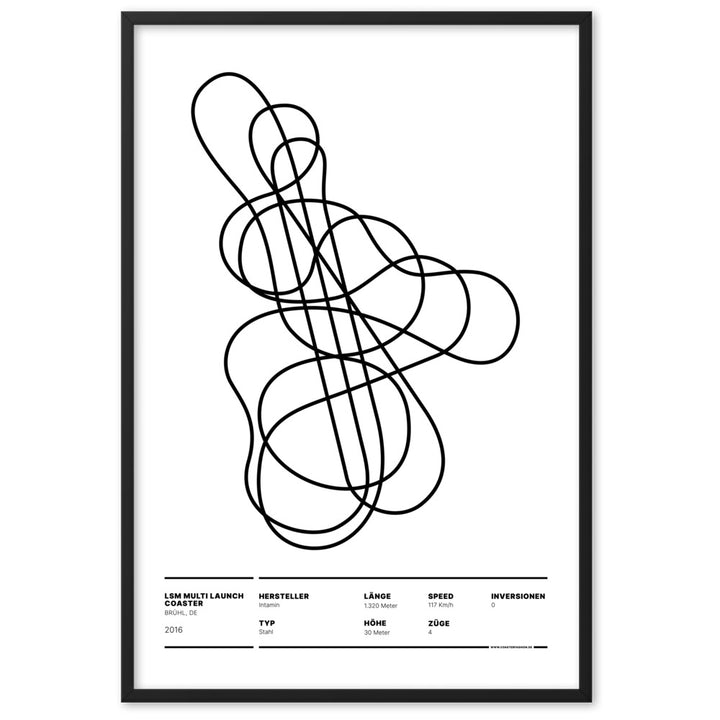LAUNCH COASTER BRÜHL - layout poster