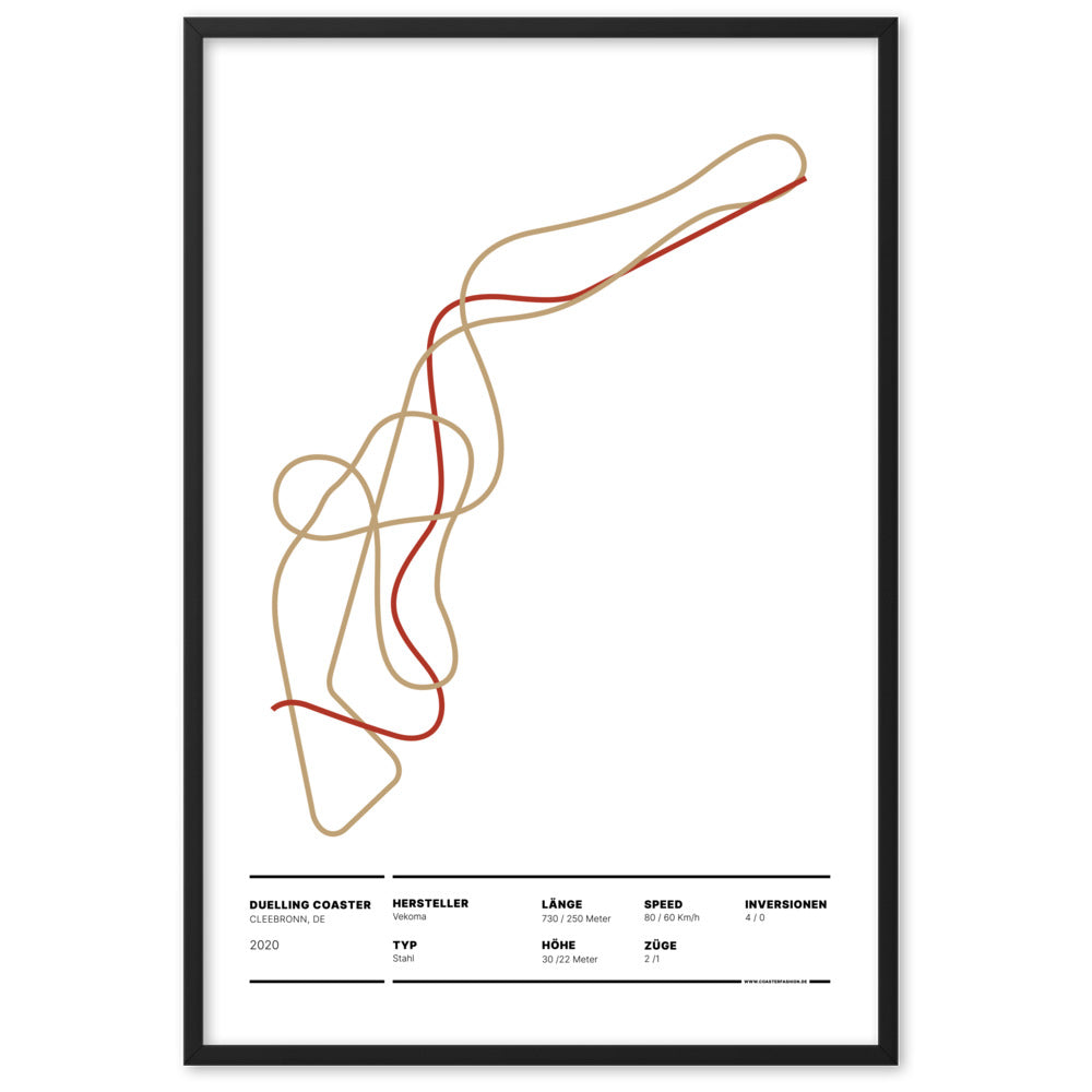 DUELLING COASTER CLEEBRONN - Layout Poster