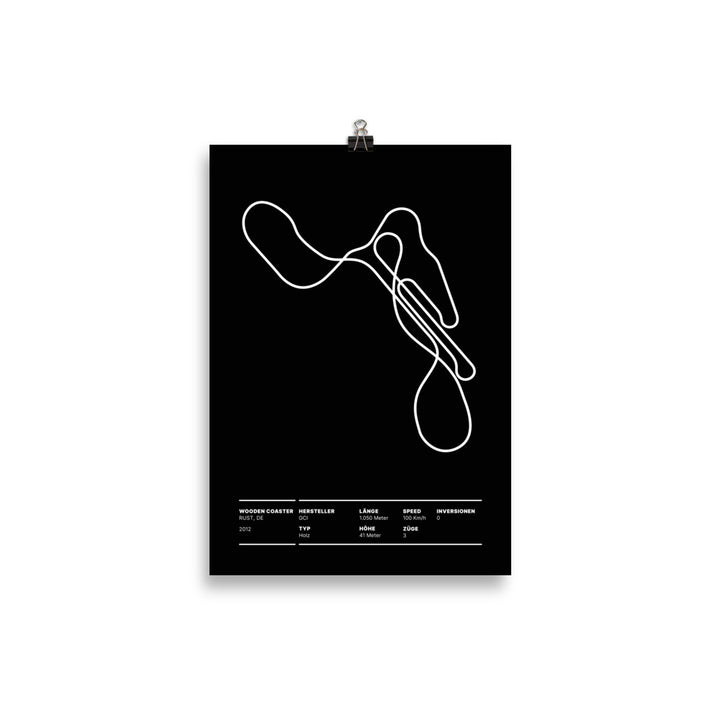 WOODEN COASTER RUST - Layout Poster