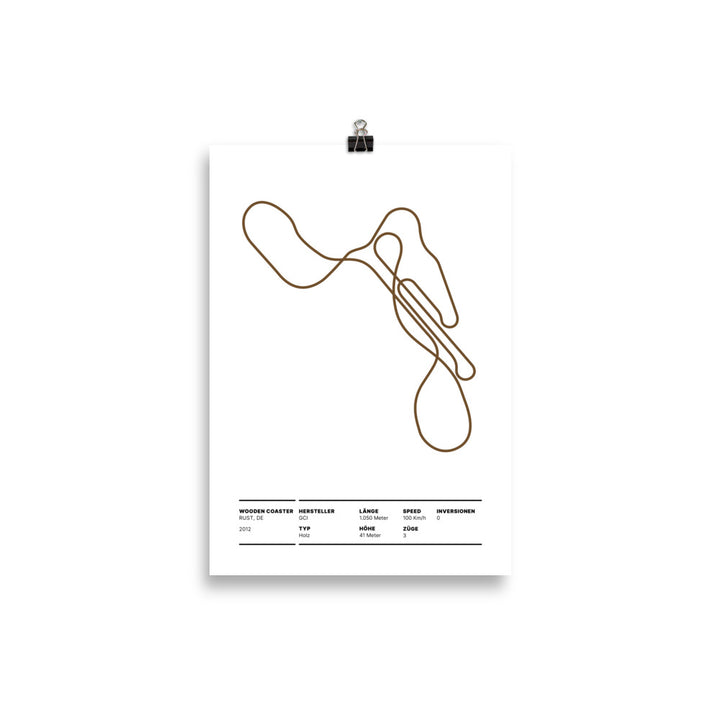WOODEN COASTER RUST - Layout Poster