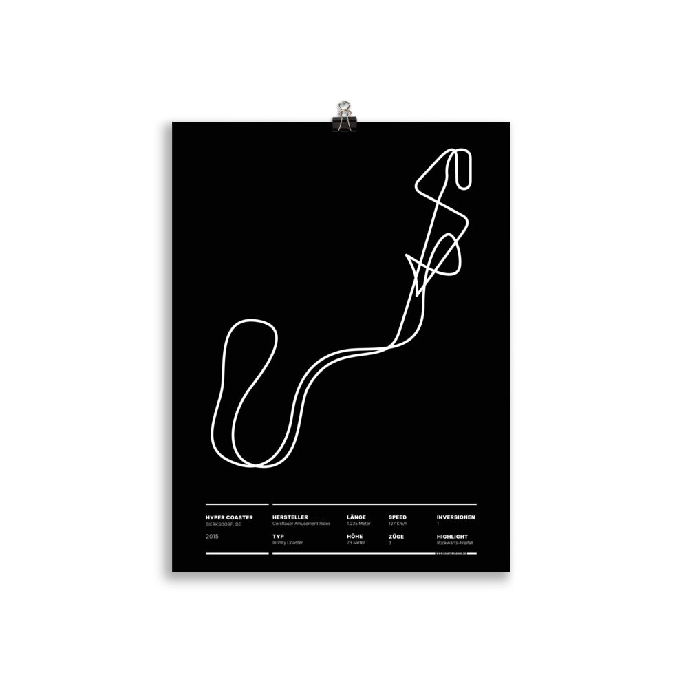 HYPER COASTER SIERKSDORF - layout poster