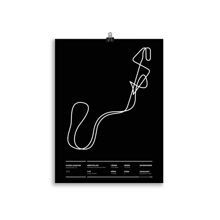 HYPER COASTER SIERKSDORF - layout poster