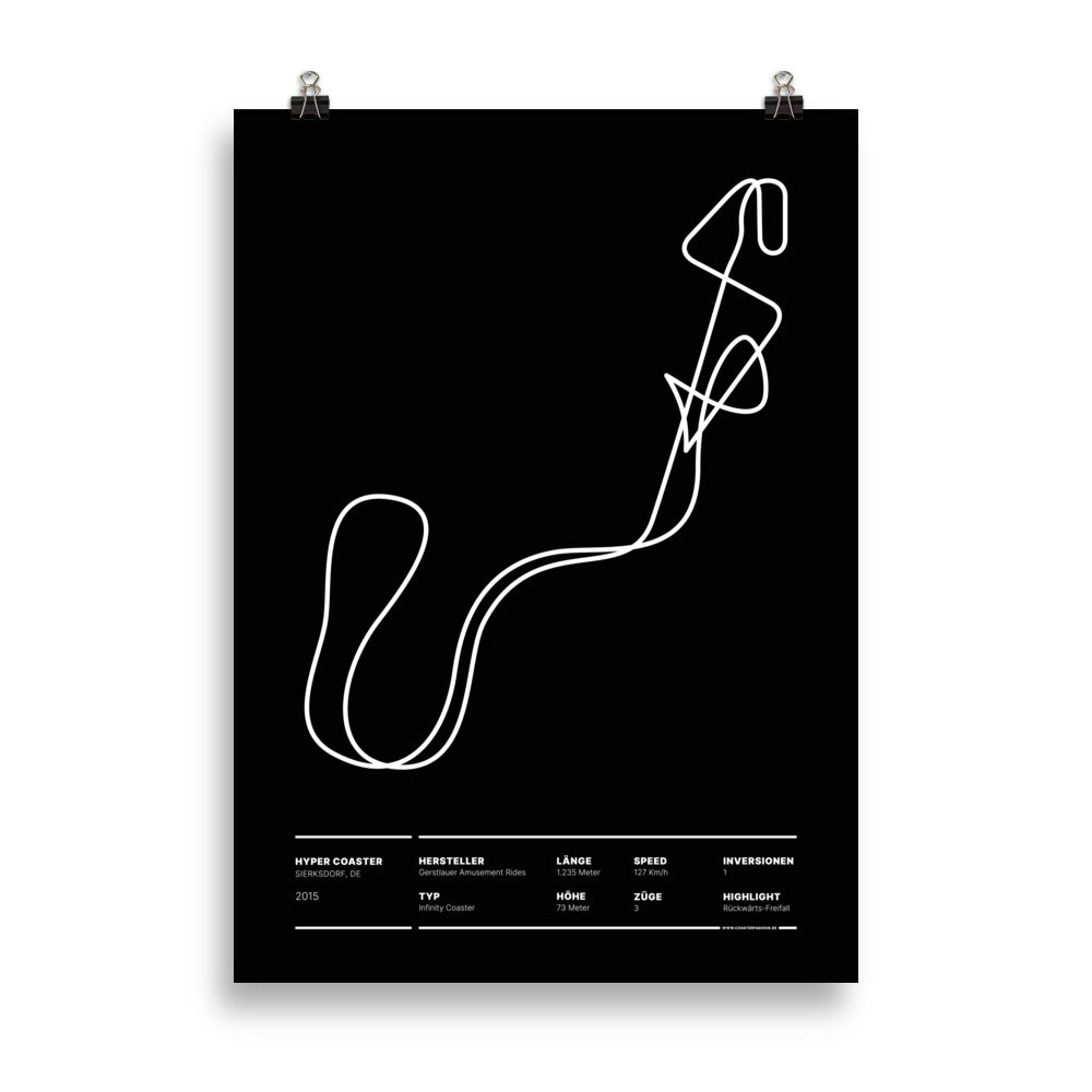 HYPER COASTER SIERKSDORF - layout poster