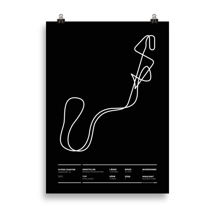 HYPER COASTER SIERKSDORF - layout poster