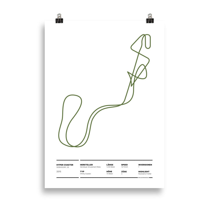 HYPER COASTER SIERKSDORF - layout poster