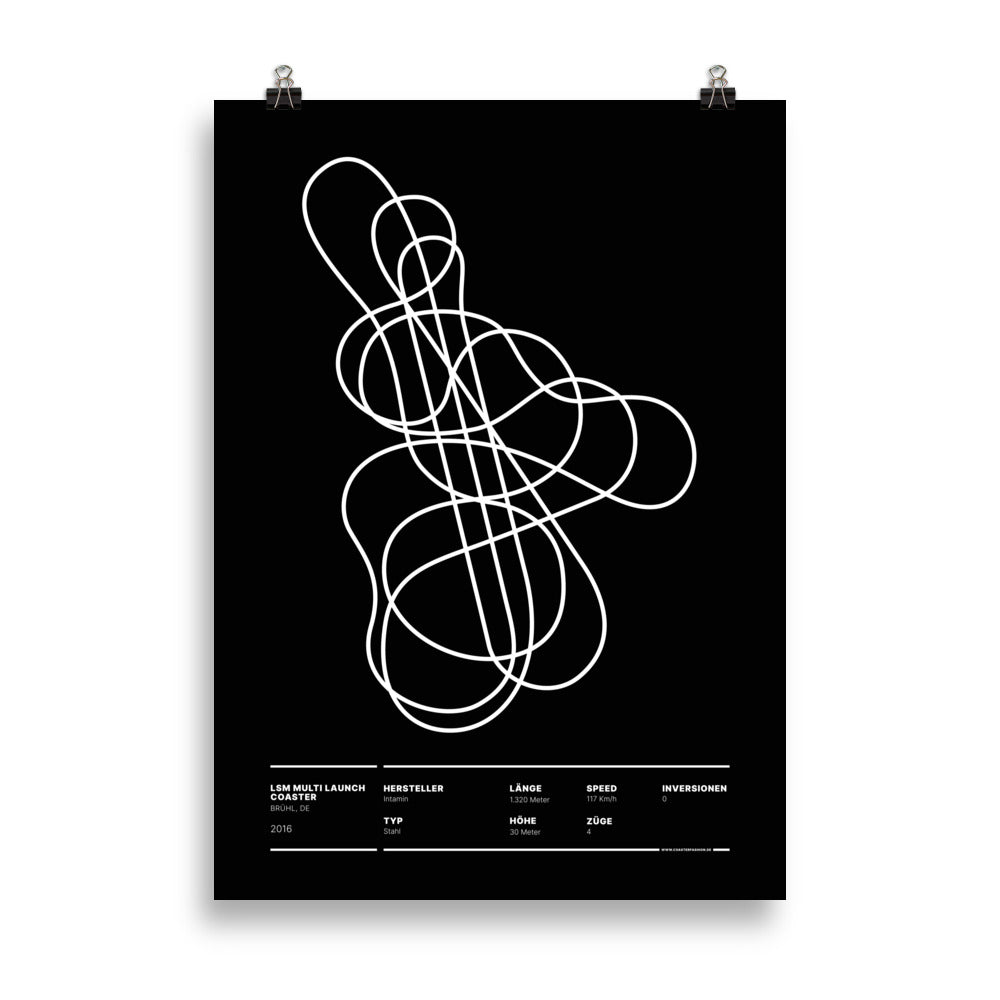 LAUNCH COASTER BRÜHL - layout poster