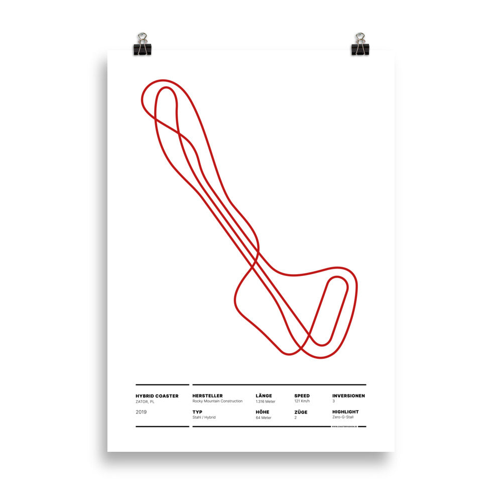 HYBRID COASTER ZATOR - Layout Poster