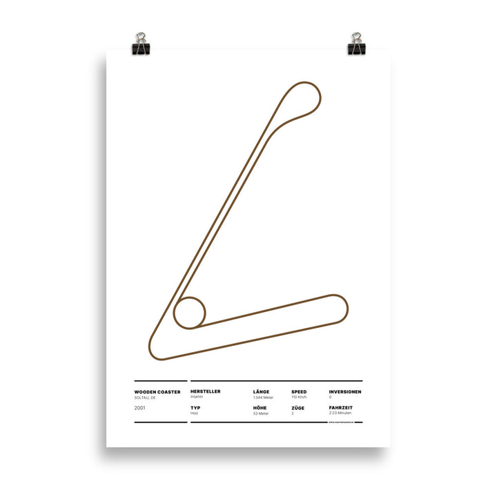 WOODEN COASTER SOLTAU - layout posters