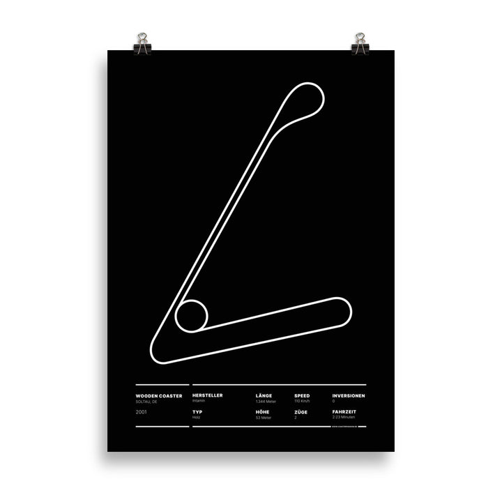 WOODEN COASTER SOLTAU - layout posters