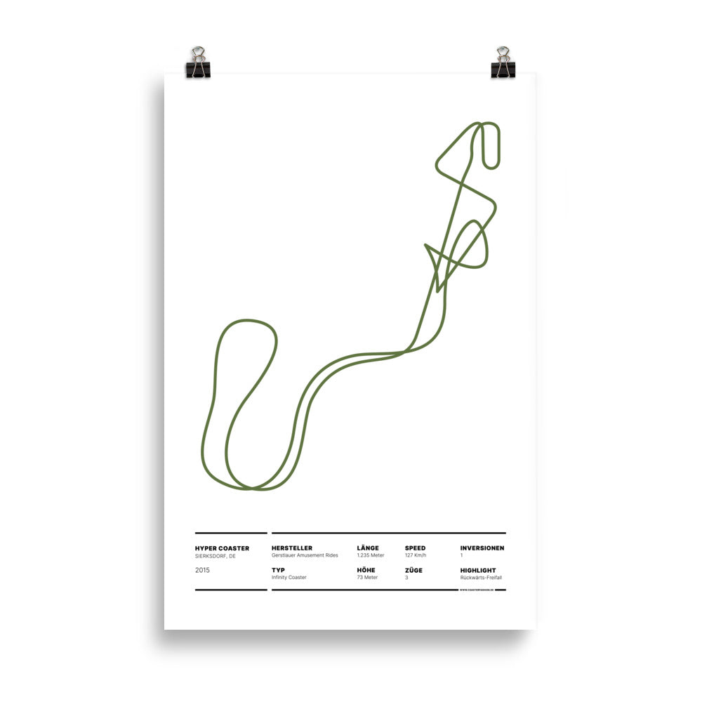 HYPER COASTER SIERKSDORF - layout poster