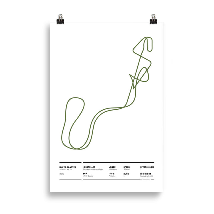 HYPER COASTER SIERKSDORF - layout poster