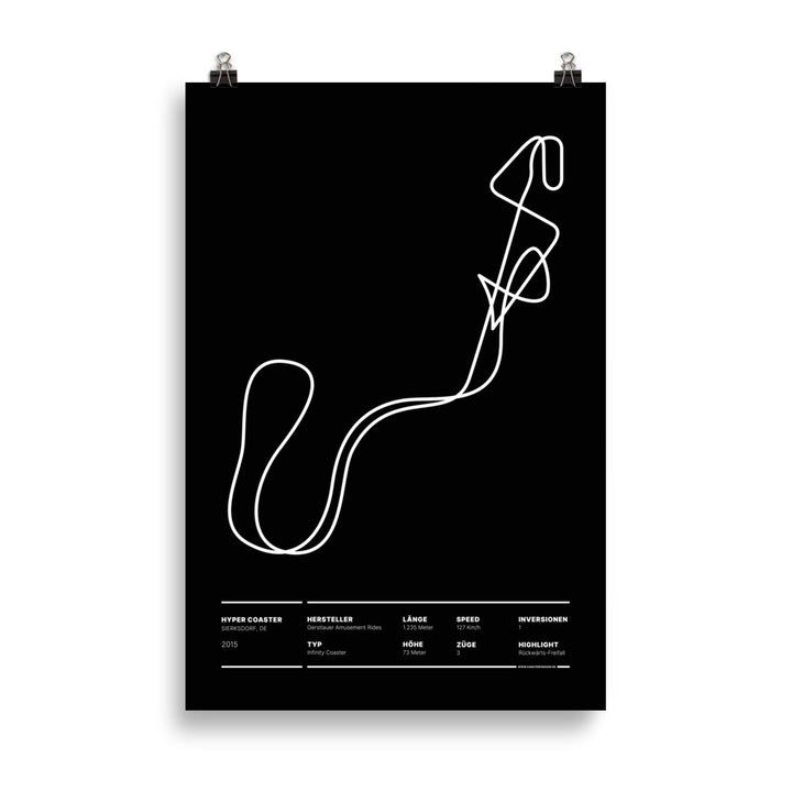 HYPER COASTER SIERKSDORF - layout poster