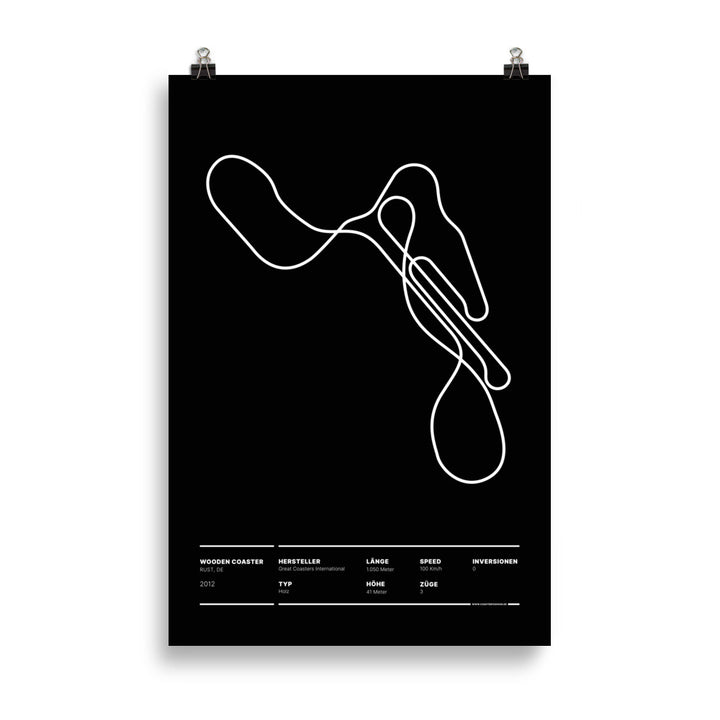 WOODEN COASTER RUST - Layout Poster