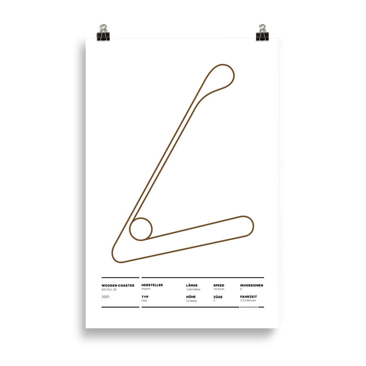 WOODEN COASTER SOLTAU - layout posters