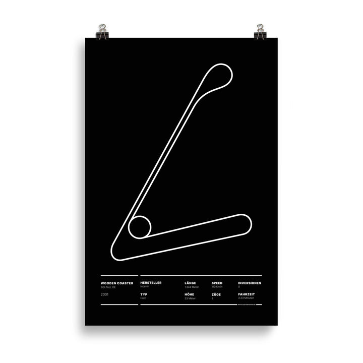 WOODEN COASTER SOLTAU - layout posters