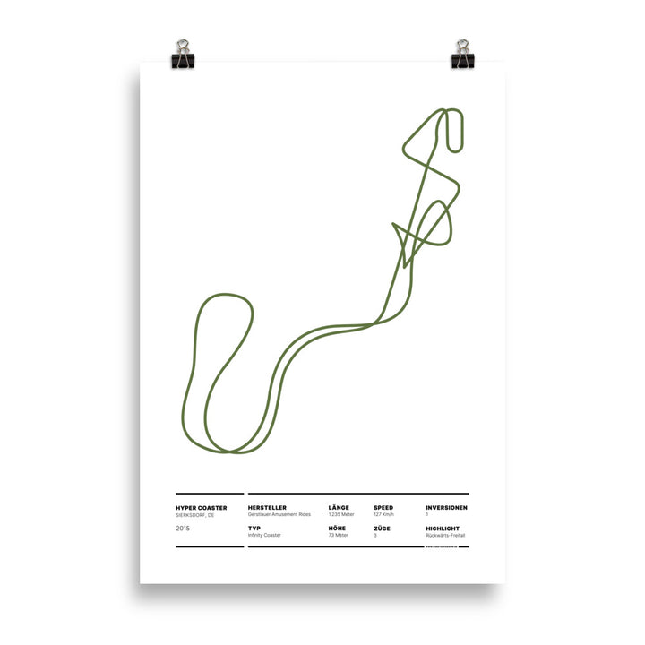 HYPER COASTER SIERKSDORF - layout poster