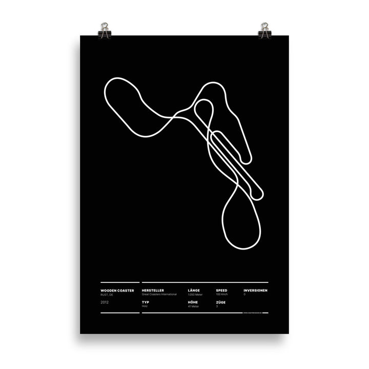 WOODEN COASTER RUST - Layout Poster