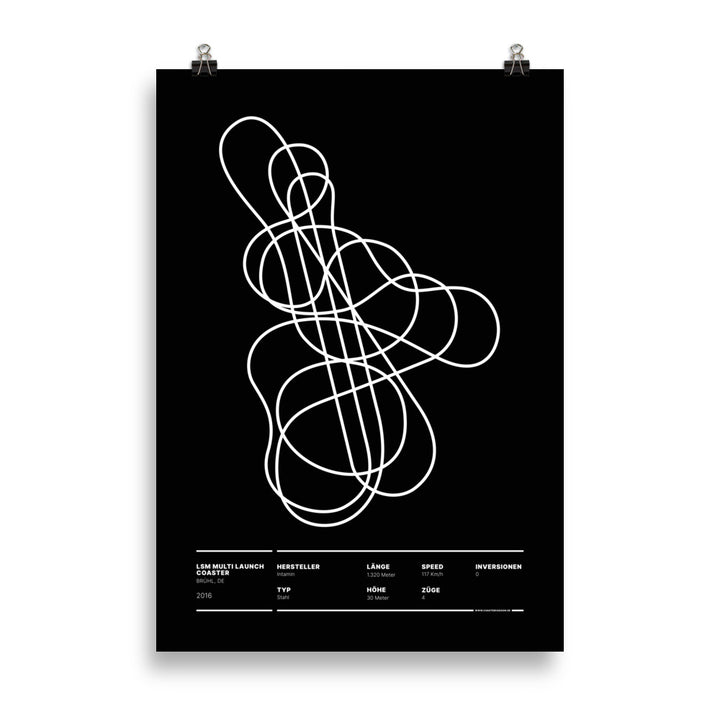LAUNCH COASTER BRÜHL - layout poster