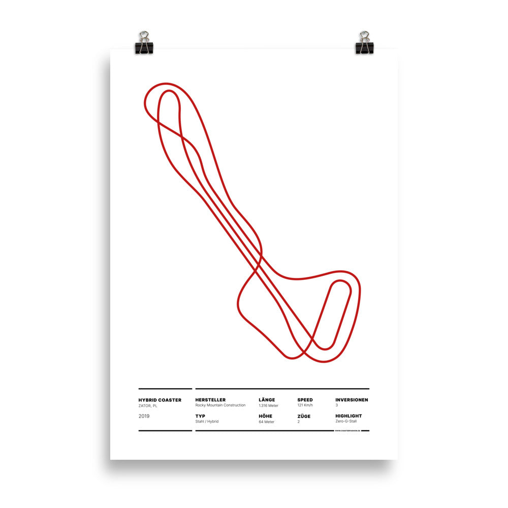 HYBRID COASTER ZATOR - Layout Poster