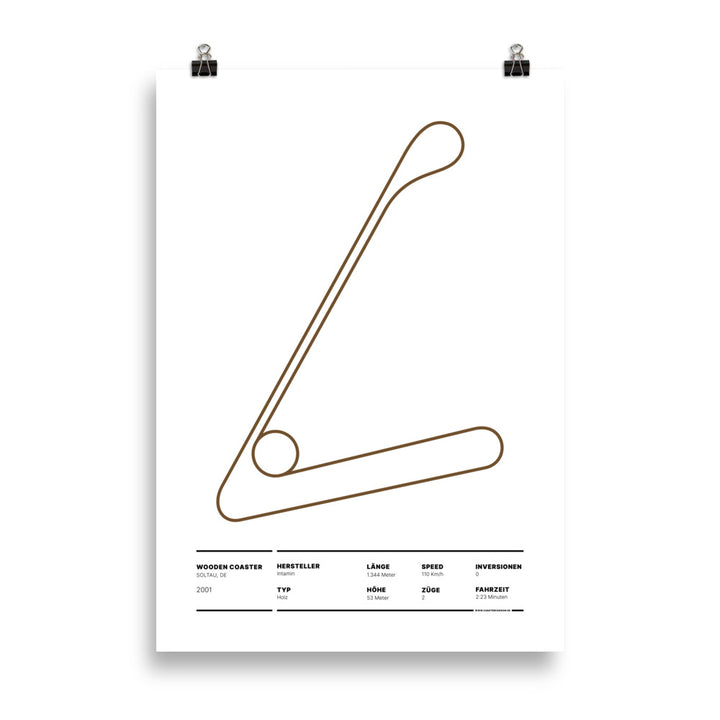 WOODEN COASTER SOLTAU - layout posters