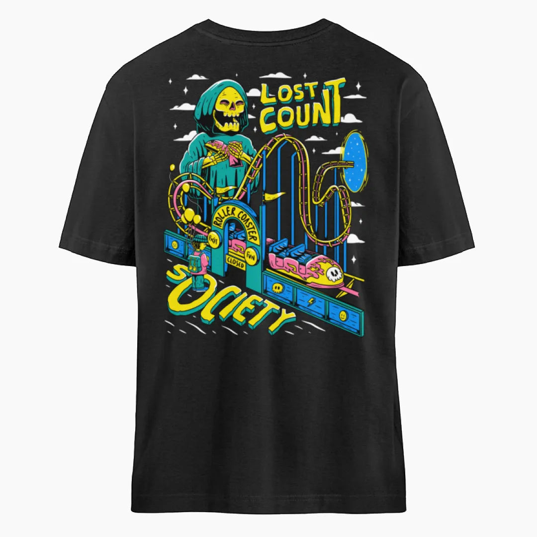 LOST COUNT SOCIETY Oversized T-Shirt