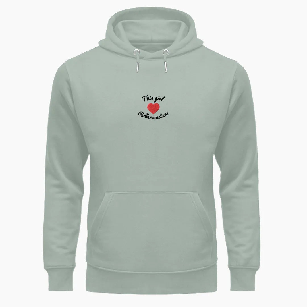 THIS GIRL LOVES ROLLERCOASTERS premium hoodie