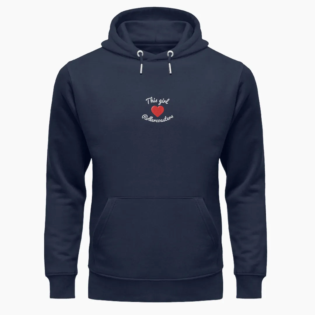 THIS GIRL LOVES ROLLERCOASTERS premium hoodie