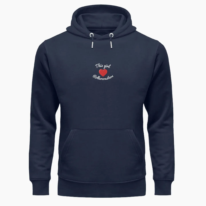 THIS GIRL LOVES ROLLERCOASTERS premium hoodie