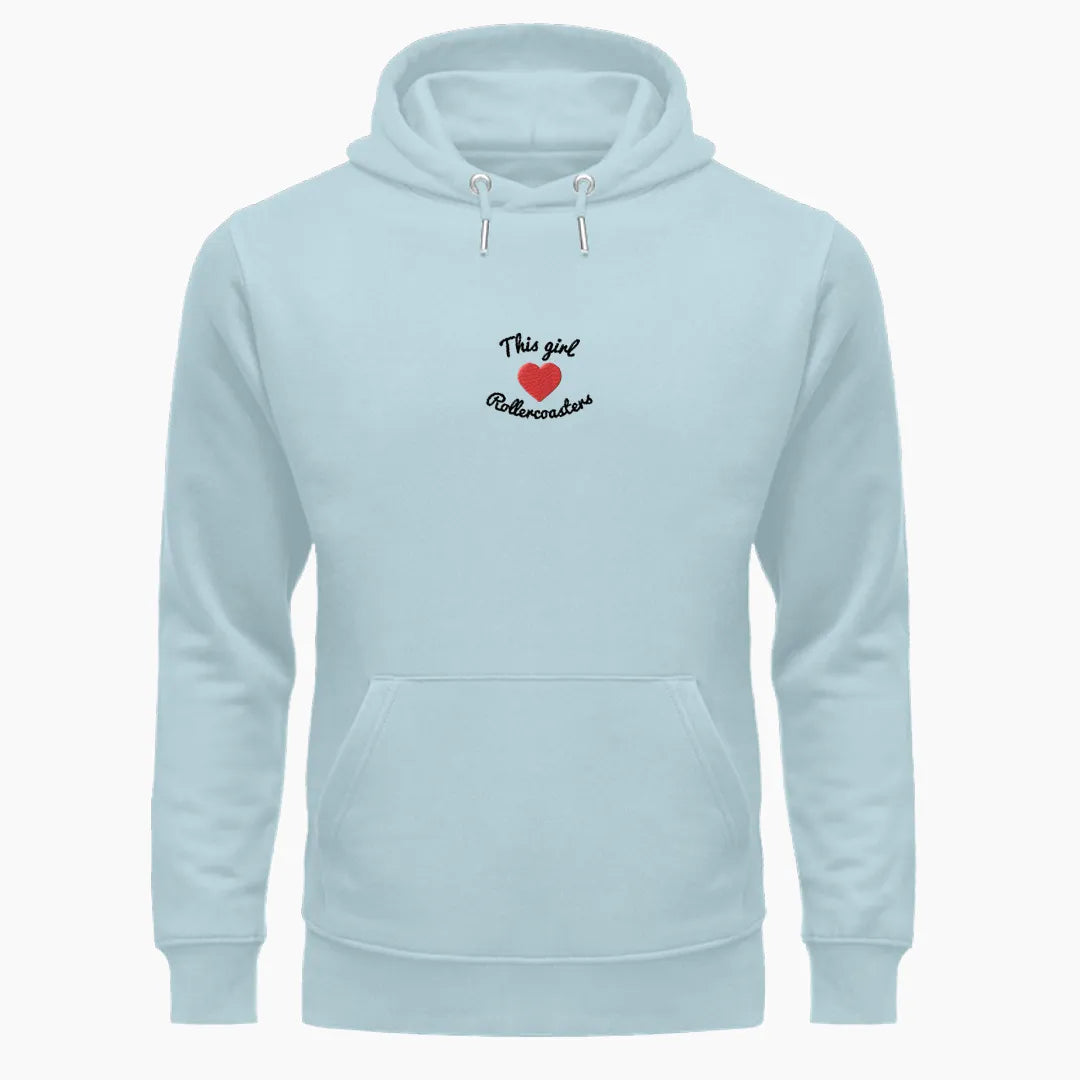 THIS GIRL LOVES ROLLERCOASTERS premium hoodie