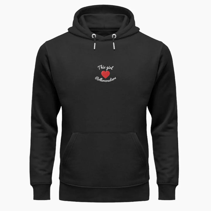 THIS GIRL LOVES ROLLERCOASTERS premium hoodie