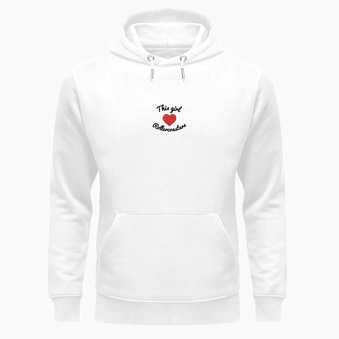THIS GIRL LOVES ROLLERCOASTERS premium hoodie